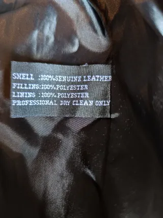 Chaqueta Negra de Cuero