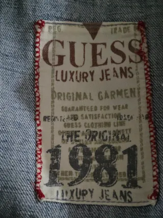 Cazadora tejana Guess azul