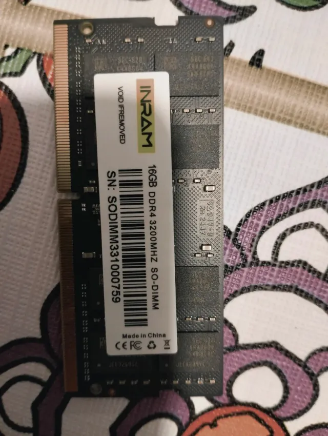 Memoria RAM DDR4 16GB 3200MHz SO-DIMM INRAM