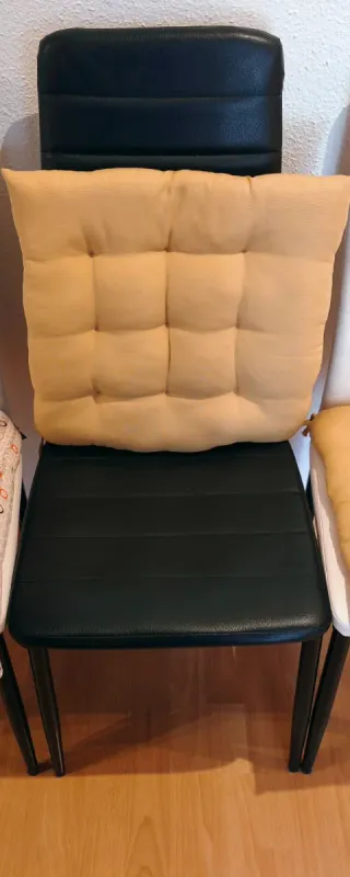 Juego de 3 Sillas Negras