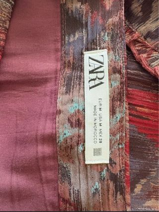 Falda corta Zara estampada