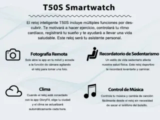 Reloj STECEI Smartwatch Rojo Vino