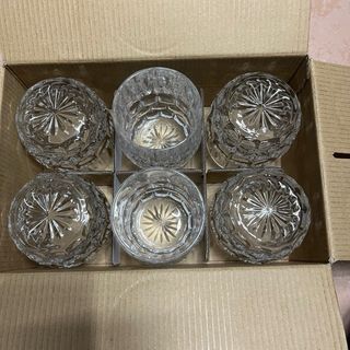 Set 6 Lussuosi Bicchieri Cristallo