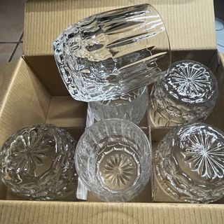 Set 6 Lussuosi Bicchieri Cristallo