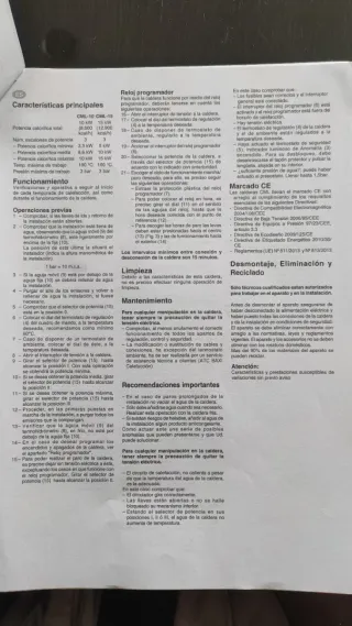 Caldera Eléctrica Baxi CML-15