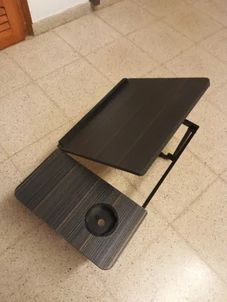 Mesita para cama/sofá madera y metal