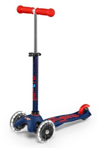 Patinete Micro Mini Deluxe LED Morado/Naranja