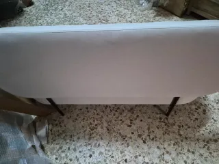 Baúl pie de cama beige y negro