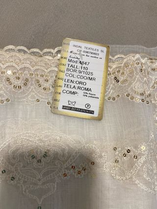 Delantal fallera bordado talla 110