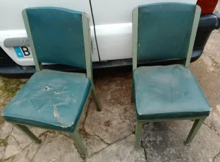 Juego de 2 sillas metálicas