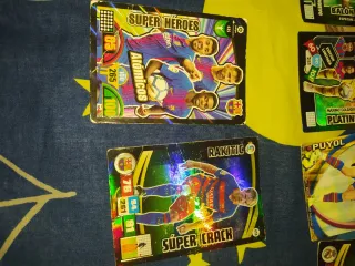 Lote Cartas Fútbol Super Heroes Marcelo Sergio Ram