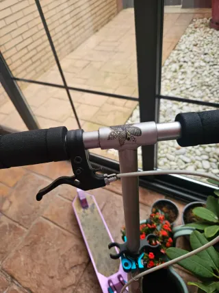 Patinete Oxelo Morado Ruedas Azules