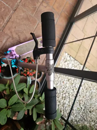 Patinete Oxelo Morado Ruedas Azules