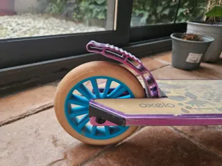 Patinete Oxelo Morado Ruedas Azules