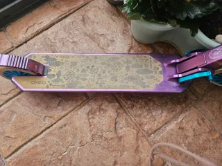 Patinete Oxelo Morado Ruedas Azules