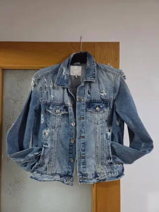 Cazadora Tejana Desgastada