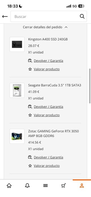 Ordenador Torre y Pantalla Negro