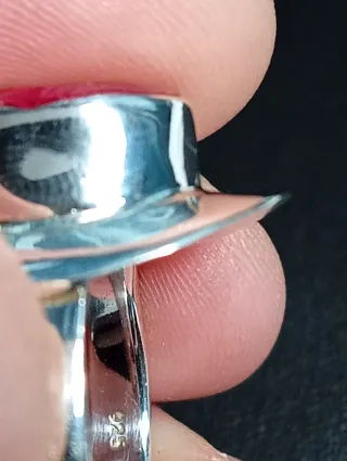 Anillo Plata Ley rubí facetado