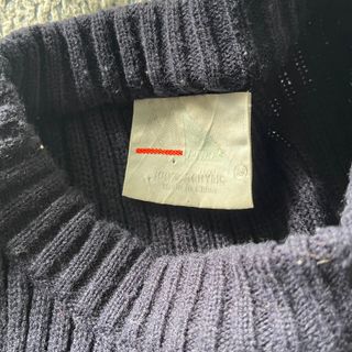 Jersey marinero azul con parches