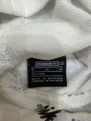 Felpa Nike bianca con cappuccio logo all-over