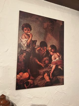 Cuadro infantil niños jugando