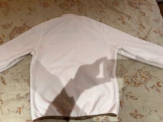 Forro polar Patagonia XXL blanco y marrón