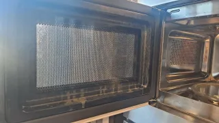 Microondas encastrable Corberó plateado