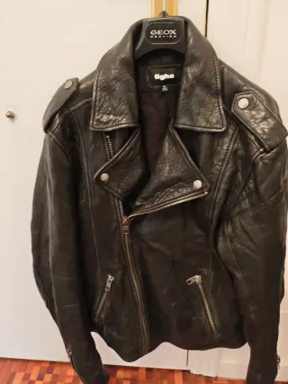 Chaqueta Biker Tigha Negra Talla XL y L