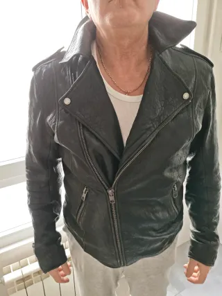 Chaqueta Biker Tigha Negra Talla XL y L