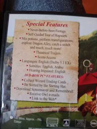 DVD Harry Potter and the philosopher's stone