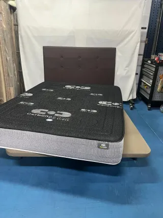 Base tapizada + Colchón 150x190