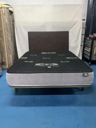 Base tapizada + Colchón 150x190