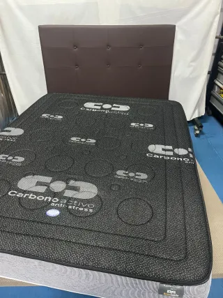 Base tapizada + Colchón 150x190