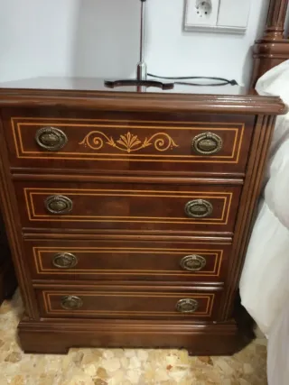 Dormitorio completo madera maciza