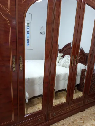 Dormitorio completo madera maciza
