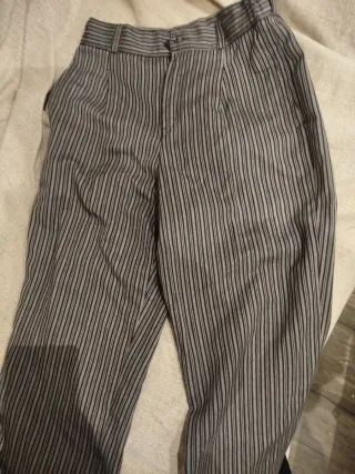 Pantalón niño rayas fallero gris
