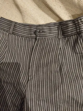 Pantalón niño rayas fallero gris