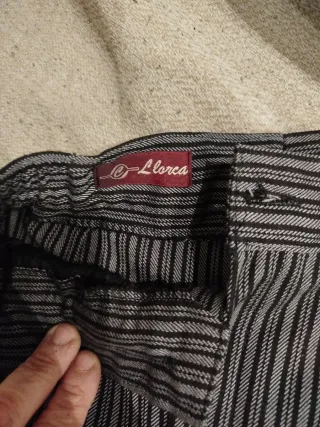 Pantalón niño rayas fallero gris