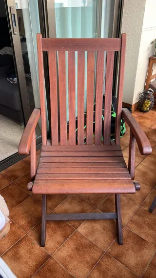 Conjunto Mesa y Sillas Jardín Madera Teka