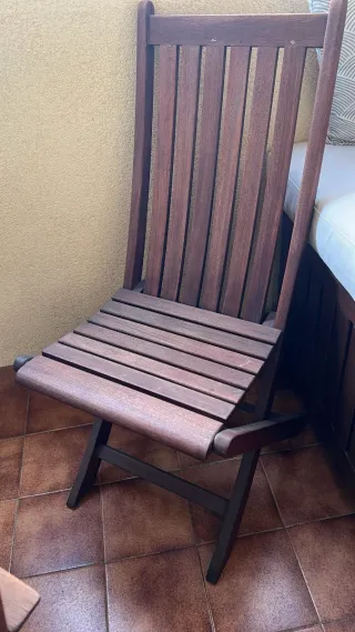 Conjunto Mesa y Sillas Jardín Madera Teka