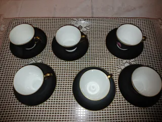 Set 6 Tazze da Tè Bavaria con Rose