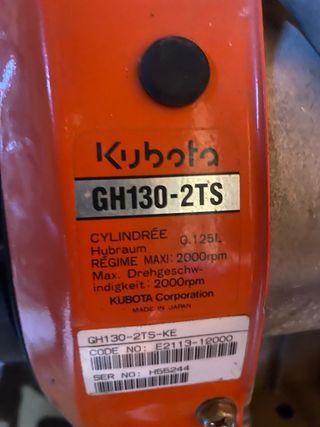 Motoazada Kubota GH130 125cc