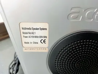 Altavoces Acer Negro y Gris