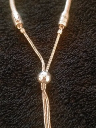 Pulsera Pandora Ajustale de Plata y Con Circonitas