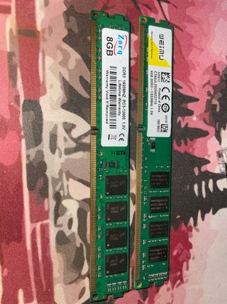2x 8GB DDR3 RAM Modules