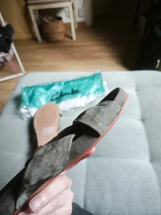 Sandalias Clarks Cuero Gamuza