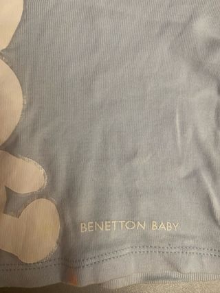 Maglietta Benetton Baby Orsetto Azzurra