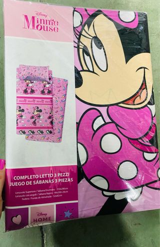 Completo Lenzuola Minnie 3 Pezzi Singolo