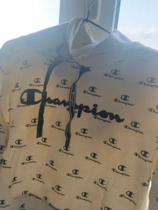 Sweatshirt Champion branco com padrão