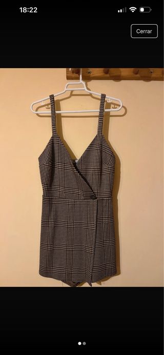 Mono corto de cuadros